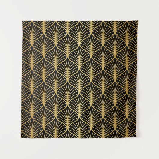 Art Deco Geometric Luxury Pattern Wandteppich (Vorderseite)