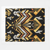 Art Deco Geometric Luxury Velvet Blanket Design(2) Fleecedecke (Vorderseite (Horizontal))