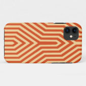 Art Deco Geometric - Mandarine orange Case-Mate iPhone Hülle (Rückseite (Horizontal))
