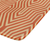 Art Deco Geometric - Mandarine orange Schneidebrett (Ecke)