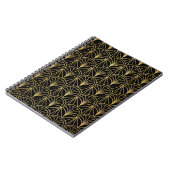 Art Deco Geometric Minimalistisches Muster Notizblock (Linke Seite)