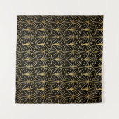 Art Deco Geometric Minimalistisches Muster Wandteppich (Vorderseite (Horizontal))