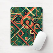 Art Deco Geometric Mouse Pad Mousepad (Mit Mouse)
