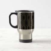 Art Deco Geometric Muster Reisebecher (Links)