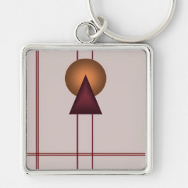 Art Deco Geometric Schlüsselanhänger