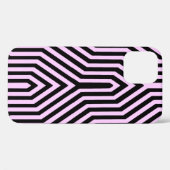 Art Deco Geometric - Schwarz und Rosa Case-Mate iPhone Hülle (Rückseite (Horizontal))
