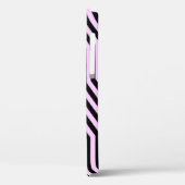 Art Deco Geometric - Schwarz und Rosa Case-Mate iPhone Hülle (Rückseite / Links)