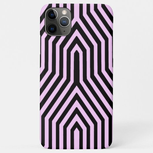 Art Deco Geometric - Schwarz und Rosa Case-Mate iPhone Hülle (Rückseite)