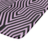 Art Deco Geometric - Schwarz und Rosa Schneidebrett (Ecke)