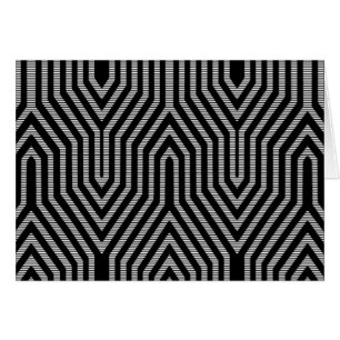 Art Deco Geometric - Schwarzweiß