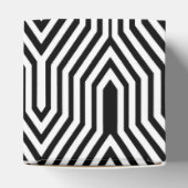 Art Deco Geometric - Schwarzweiß Geschenkschachtel (Oben)