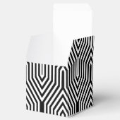 Art Deco Geometric - Schwarzweiß Geschenkschachtel (Geöffnet)