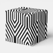 Art Deco Geometric - Schwarzweiß Geschenkschachtel (Rückseite)