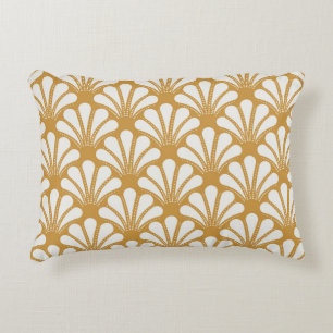 Art Deco Geometric Sea Muschel Dekokissen