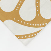 Art Deco Geometric Sea Muschel Fleecedecke (Ecke)