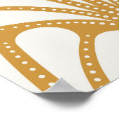 Art Deco Geometric Sea Muschel Poster (Ecke)