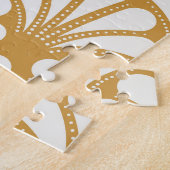 Art Deco Geometric Sea Muschel Puzzle (Seite)