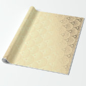 Art Deco Geometric Seashells Gold Foxier Geschenkpapier (Ungerollt)