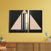Art Deco Geometric Structure Leinwanddruck (Insitu (Wohnzimmer))