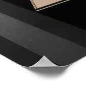 Art Deco Geometric Structure Poster (Ecke)