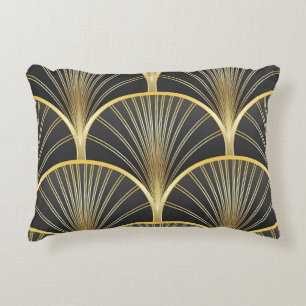 Art Deco Geometric Texture Illustration Dekokissen