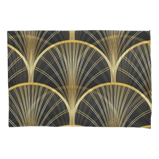 Art Deco Geometric Texture Illustration Kissenbezug (Vorderseite)