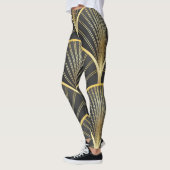 Art Deco Geometric Texture Illustration Leggings (Links)