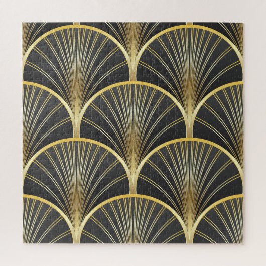 Art Deco Geometric Texture Illustration Puzzle (Vertikal)