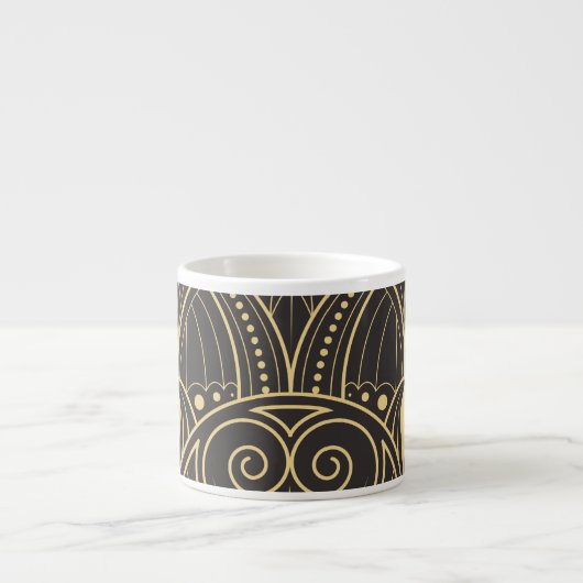 Art Deco Geometric Tiles Luxury. Espressotasse (Vorderseite)