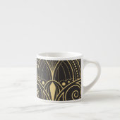 Art Deco Geometric Tiles Luxury. Espressotasse (Rechts)