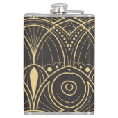 Art Deco Geometric Tiles Luxury. Flachmann (Rückseite)