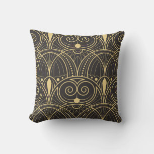 Art Deco Geometric Tiles Luxury. Kissen