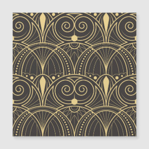 Art Deco Geometric Tiles Luxury. Magnetkarte