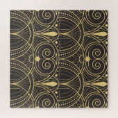 Art Deco Geometric Tiles Luxury. Puzzle (Horizontal)