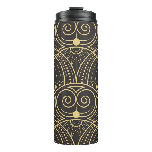 Art Deco Geometric Tiles Luxury. Thermosbecher (Vorderseite)