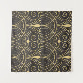 Art Deco Geometric Tiles Luxury. Wandteppich (Vorderseite (Horizontal))