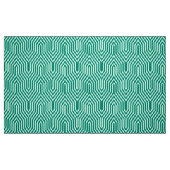 Art Deco Geometric - Türkis und Wasser Stoff (Fat Quarter (45,7 x 55,9 cm))