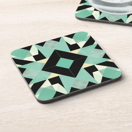 Art Deco Geometric Untersetzer Set (Linke Seite)