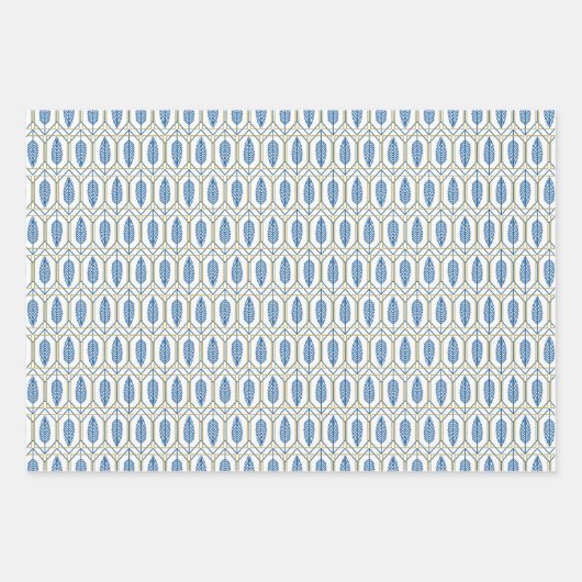 Art Deco Geometric Wrapping Paper Set Geschenkpapier Set (Vorderseite 3)