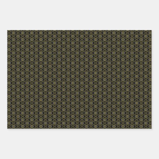 Art Deco Geometric Wrapping Paper Set Geschenkpapier Set (Vorderseite 2)