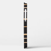 Art-Deco-Geometrie: goldenes Aquarellpapier Case-Mate iPhone Hülle (Rückseite / Links)