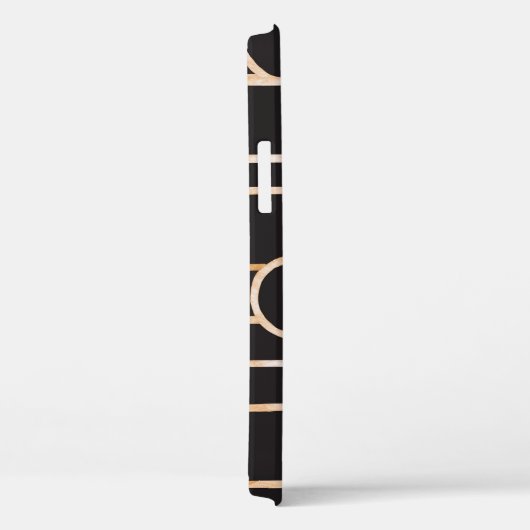 Art-Deco-Geometrie: goldenes Aquarellpapier Case-Mate iPhone Hülle (Rückseite / Rechts)