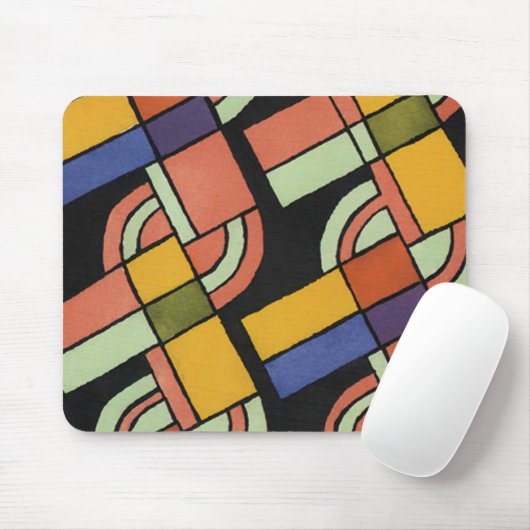 Art Deco Geometrie Muster - Mousepad (Mit Mouse)