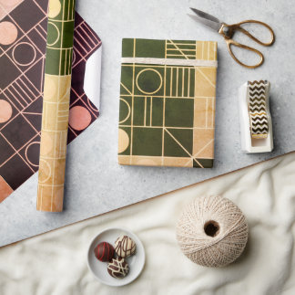Art Déco Geometrisch Geschenkpapier