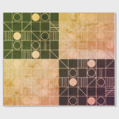 Art Déco Geometrisch Geschenkpapier (Flach)