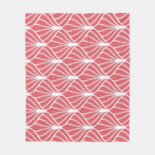 Art Deco, geometrisch nahtloses Muster. Fleecedecke (Vorderseite)