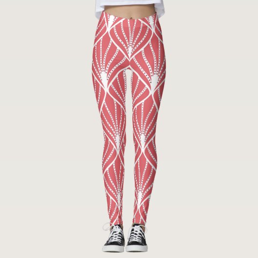 Art Deco, geometrisch nahtloses Muster. Leggings (Vorderseite)