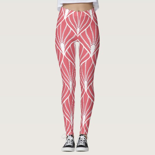 Art Deco, geometrisch nahtloses Muster. Leggings (Vorderseite)