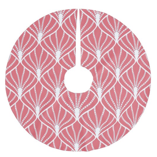 Art Deco, geometrisch nahtloses Muster. Polyester Weihnachtsbaumdecke (Vorderseite)