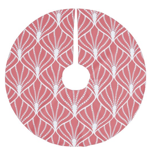 Art Deco, geometrisch nahtloses Muster. Polyester Weihnachtsbaumdecke (Vorderseite)